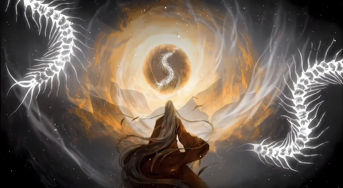 2k蛊真人壁纸｜定仙游背景图片 - 玄幻古风骨龙场景「哲风壁纸」