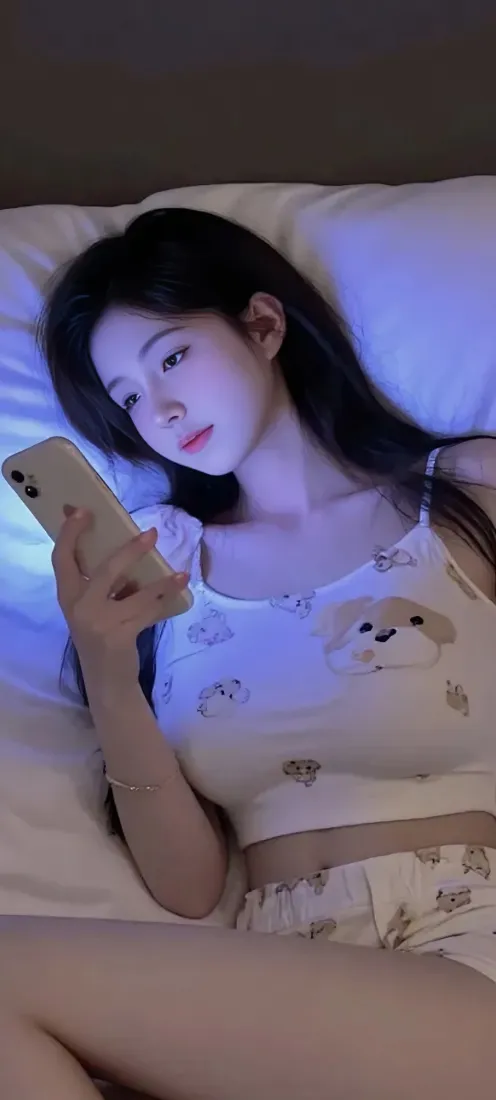 赵露思手机壁纸｜卧室背景图 - 蓝色光线「哲风壁纸」