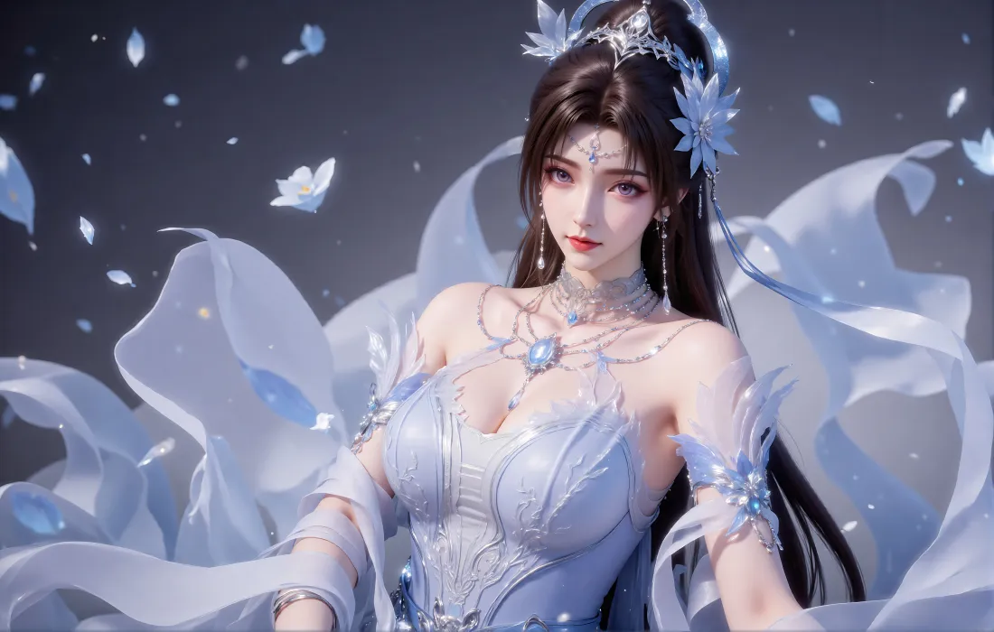 7k邀月壁纸｜完美世界背景图片 - 仙侠角色服饰「哲风壁纸」