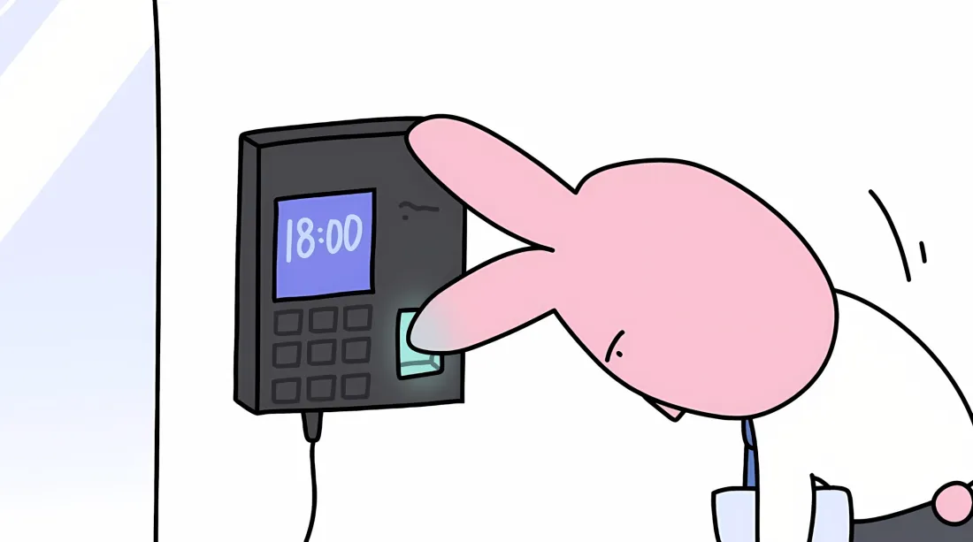 2k打卡机壁纸｜职场打卡背景图片 - 18:00打卡「哲风壁纸」