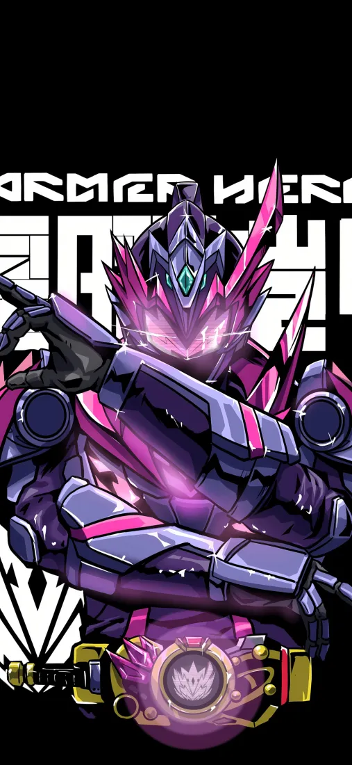 铠甲勇士手机壁纸｜紫色铠甲背景图片 - 机甲特摄「哲风壁纸」