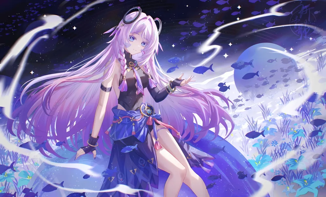 2k茜特菈莉壁纸｜深海背景图片 - 原神「哲风壁纸」