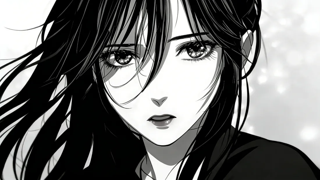 3k动漫人物壁纸｜黑白背景 - 简约插画「哲风壁纸」