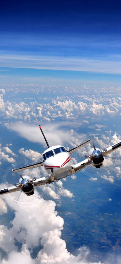 客机手机壁纸｜高空背景图片 - 蓝天云海飞行「哲风壁纸」