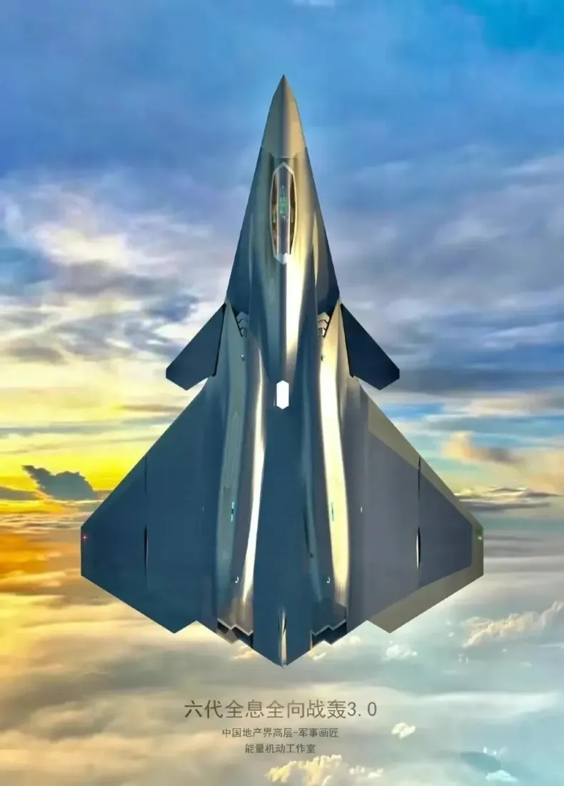六代机手机壁纸｜中国战机背景图 - 军事天空云层「哲风壁纸」