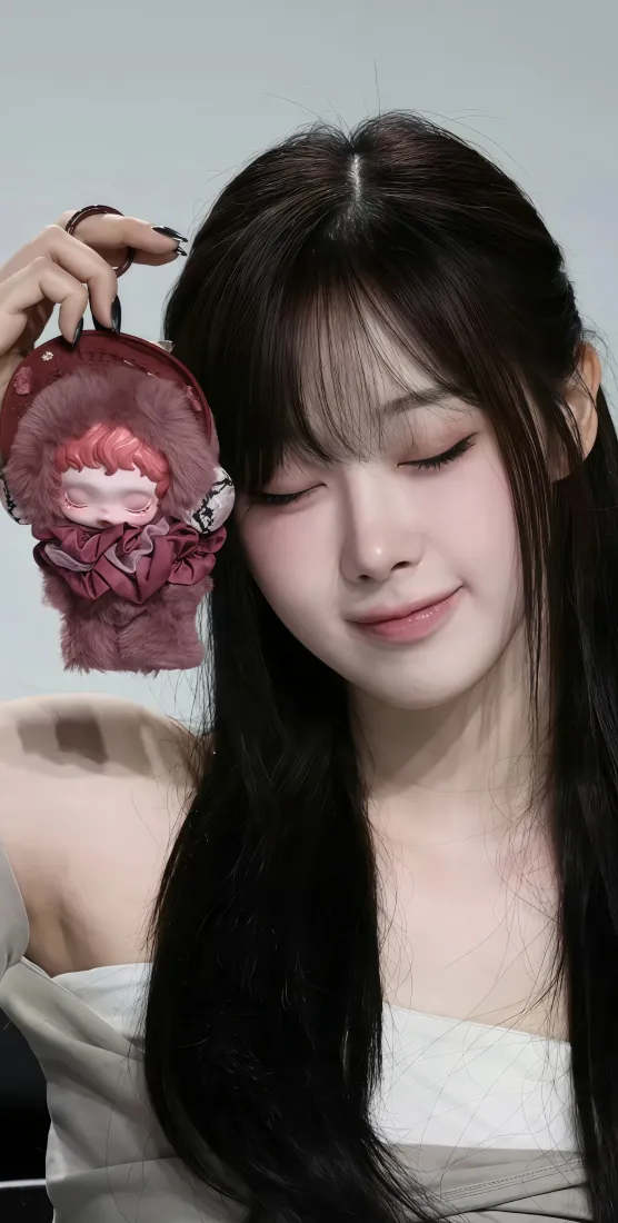 吉赛尔手机壁纸｜泡泡玛特背景图 - 可爱粉色玩偶「哲风壁纸」