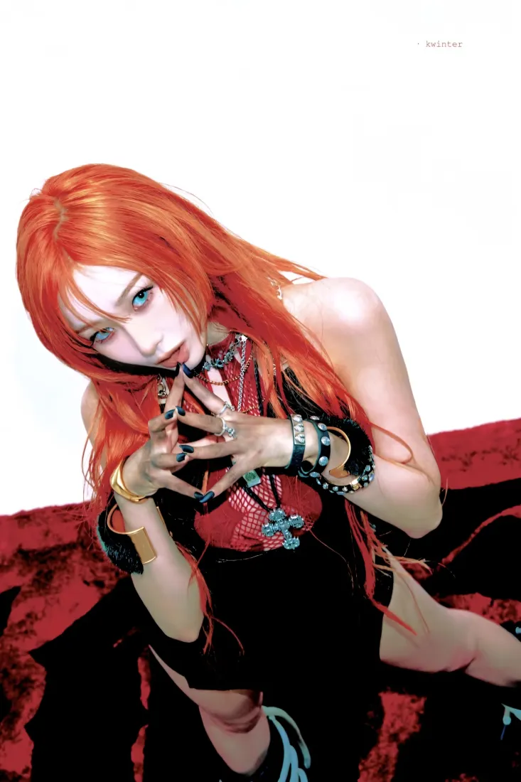 吉赛尔手机壁纸｜红黑背景图片 - 性感张力穿搭「哲风壁纸」