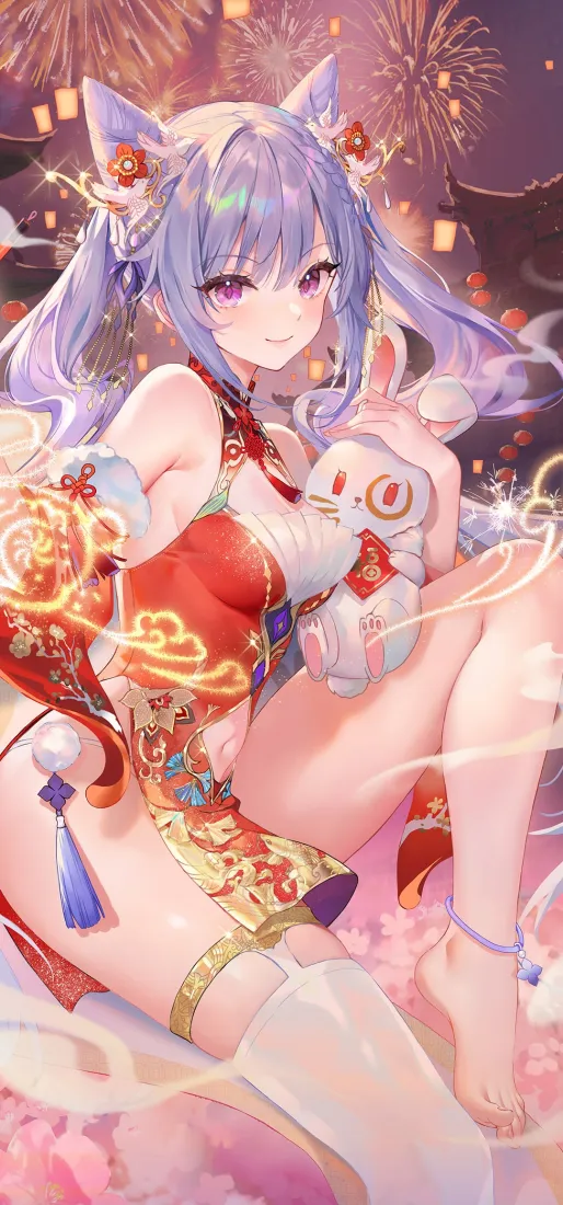 刻晴手机壁纸｜原神背景图片 - 中式服饰美少女「哲风壁纸」