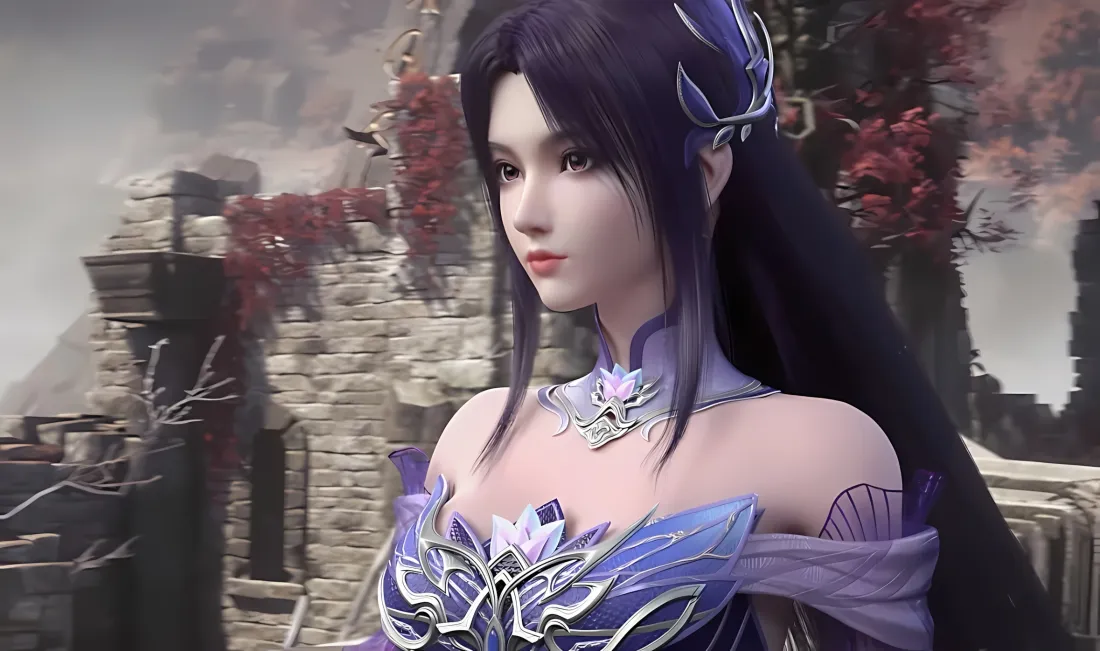 2k小医仙壁纸｜斗破苍穹背景图片 - 紫色古风角色「哲风壁纸」