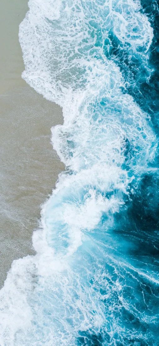 海浪手机壁纸｜海洋背景图片 - 沙滩风景「哲风壁纸」