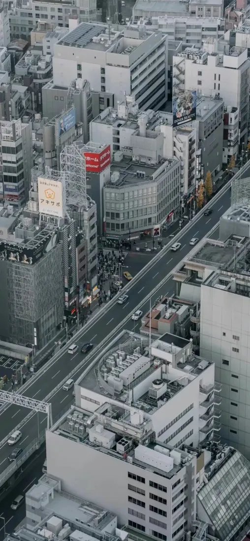 城市建筑手机壁纸｜城市背景图片 - 灰色调都市街景「哲风壁纸」