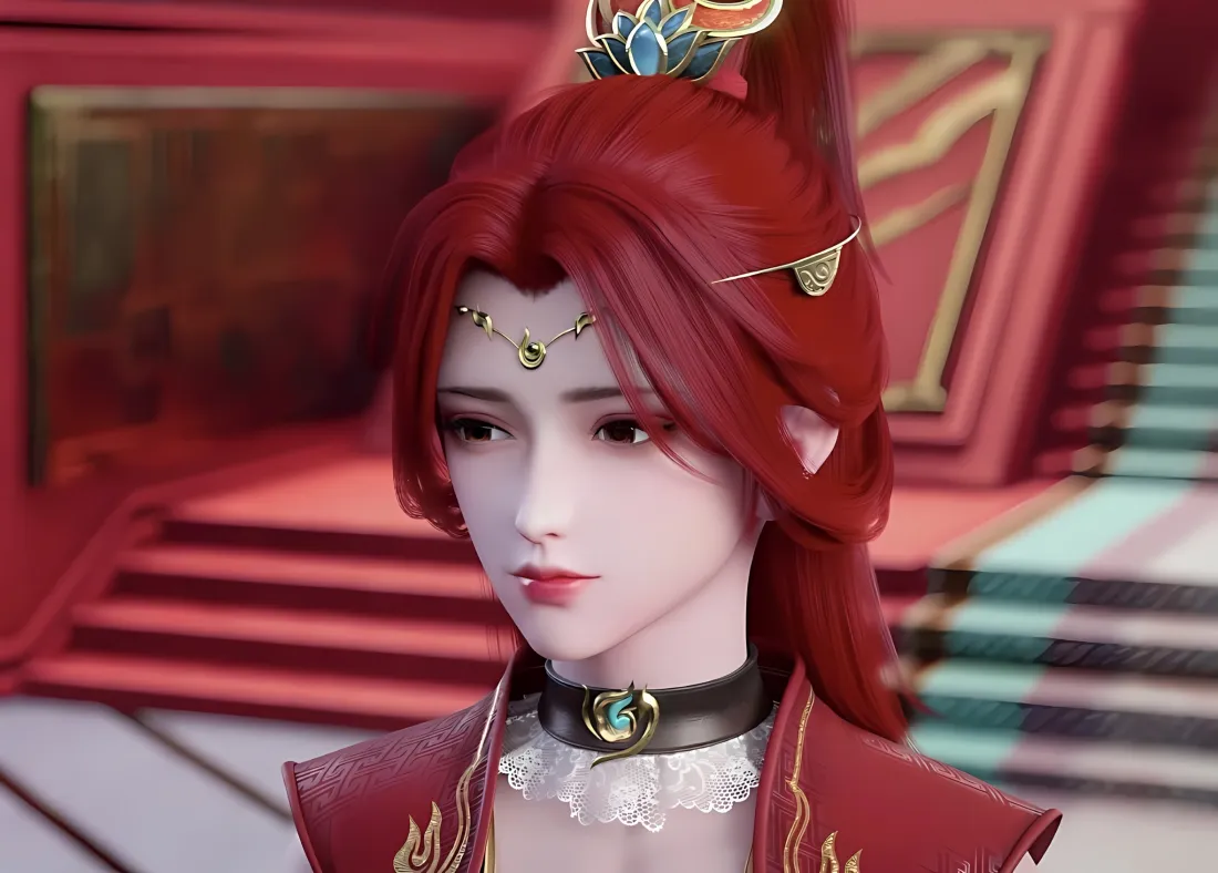 2k唐火儿壁纸｜斗破苍穹背景图片 - 红发古风「哲风壁纸」