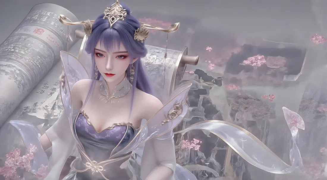 5k百炼成神壁纸｜天穹背景图片 - 古风美女「哲风壁纸」