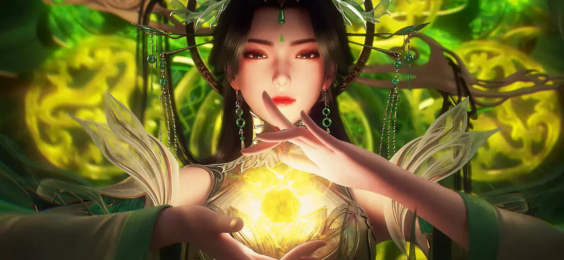 5k柳神壁纸｜完美世界背景图片 - 绿色能量「哲风壁纸」