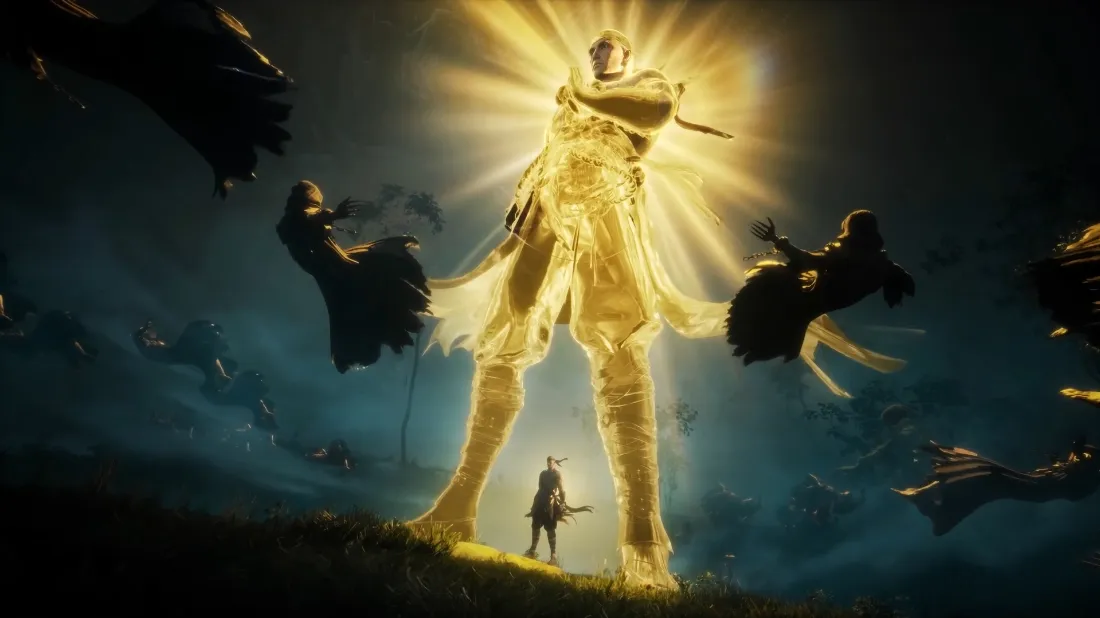 2k牧神记壁纸｜金色神光背景 - 玄幻国漫「哲风壁纸」