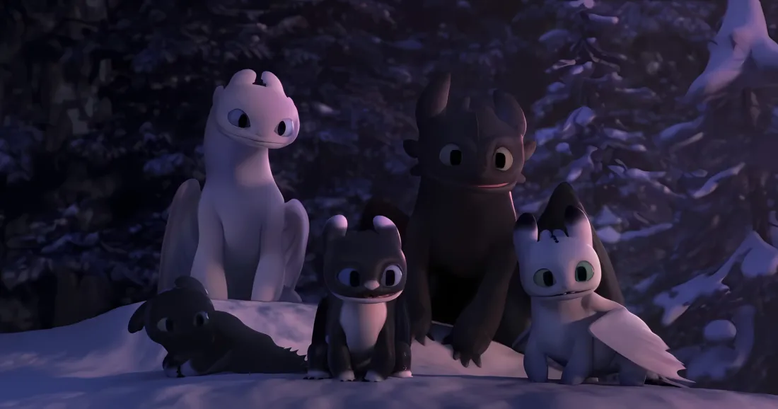 2k驯龙高手壁纸｜雪地背景图片 - 无牙仔 光煞「哲风壁纸」