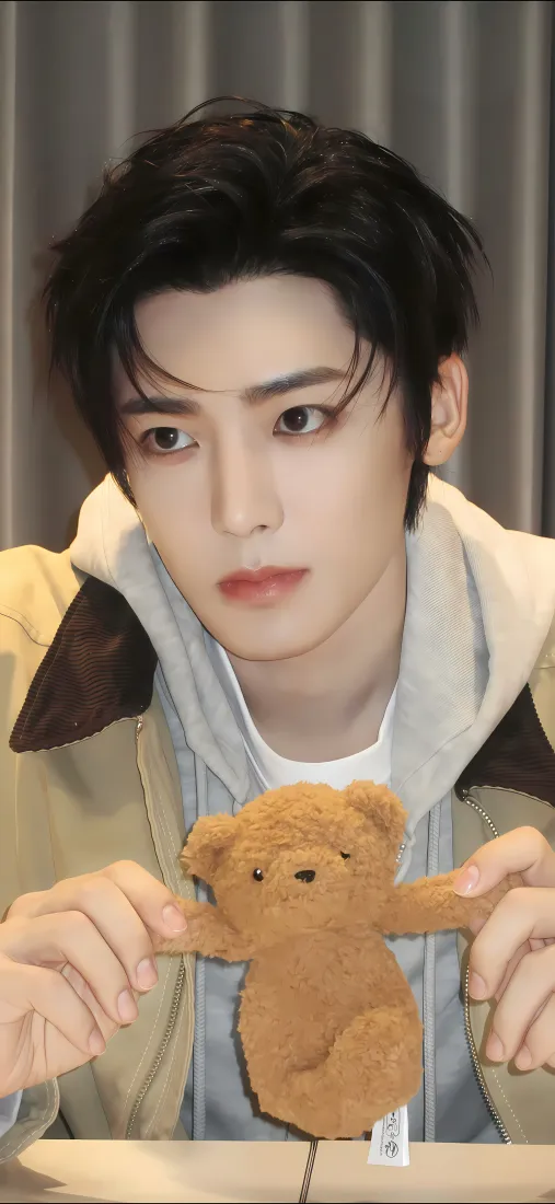 侯明昊手机壁纸｜可爱背景图片 - 小熊玩偶「哲风壁纸」