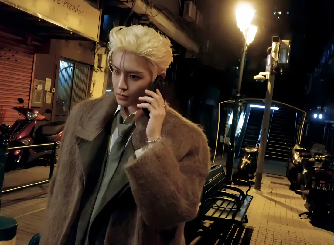 2k侯明昊壁纸｜街道背景图片 - 夜晚街景「哲风壁纸」