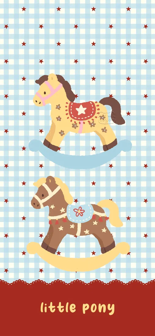 卡通馬駒壁紙｜格子背景 - little pony馬年「哲风壁纸」