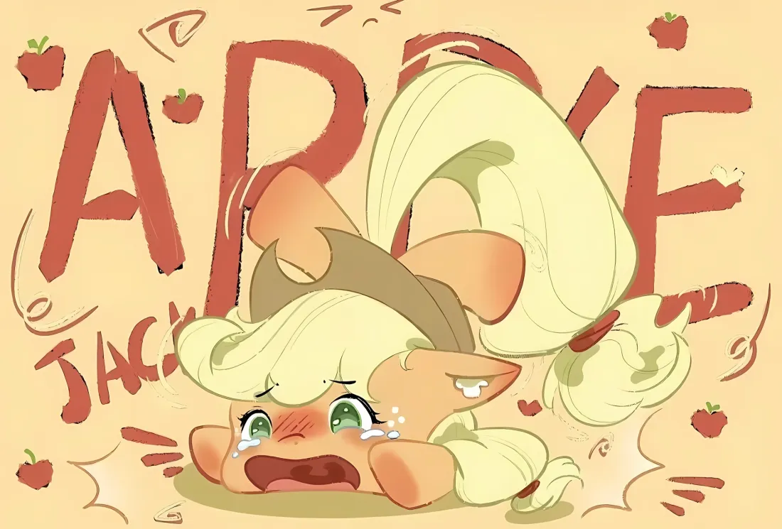 2k苹果嘉儿壁纸｜小马宝莉背景 - 草莓卡通「哲风壁纸」