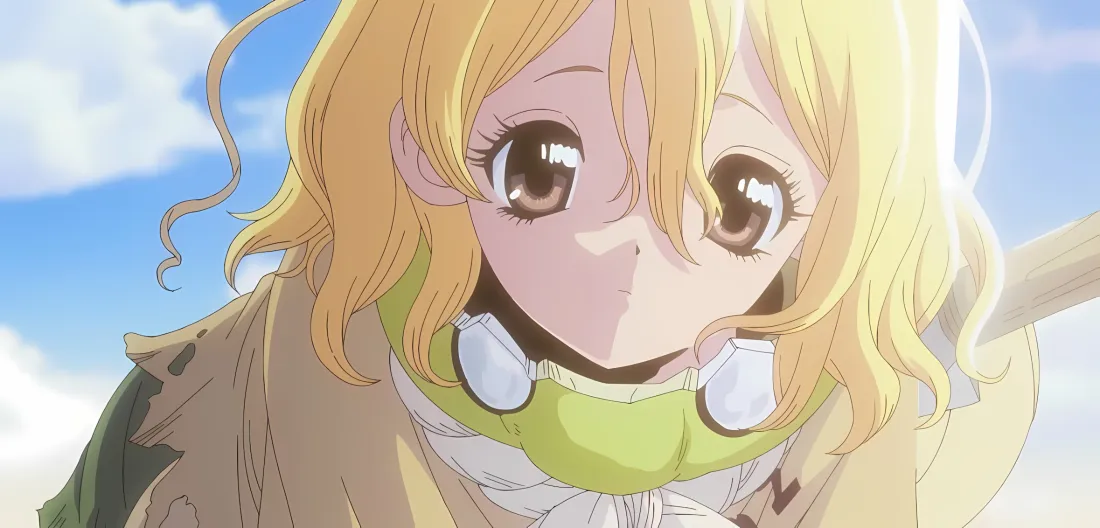 2k石纪元壁纸｜动漫背景图片 - 金发眼镜少女「哲风壁纸」