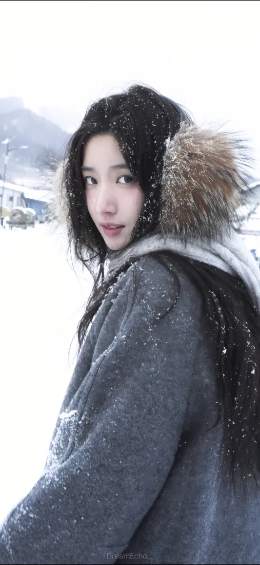 卢昱晓手机壁纸｜雪地背景图片 - 冬日雪景「哲风壁纸」