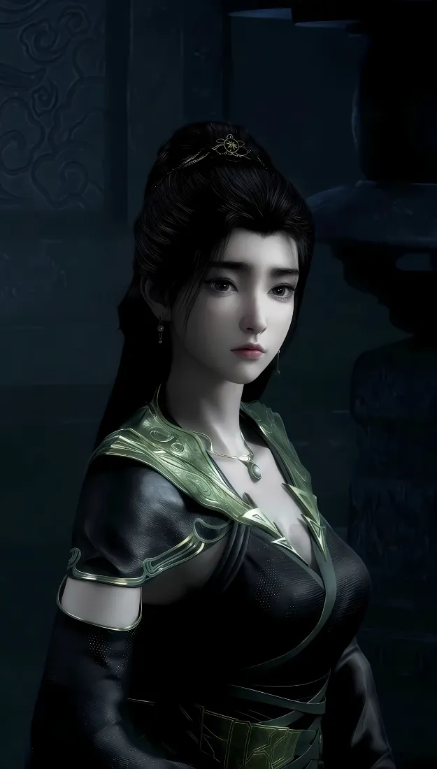 燕如嫣手机壁纸｜凡人修仙传背景图片 - 古风黑衣美女「哲风壁纸」