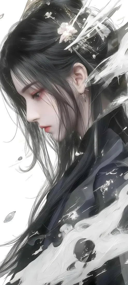 仙逆王麻子手机壁纸｜古风背景图片 - 红妆黑发「哲风壁纸」