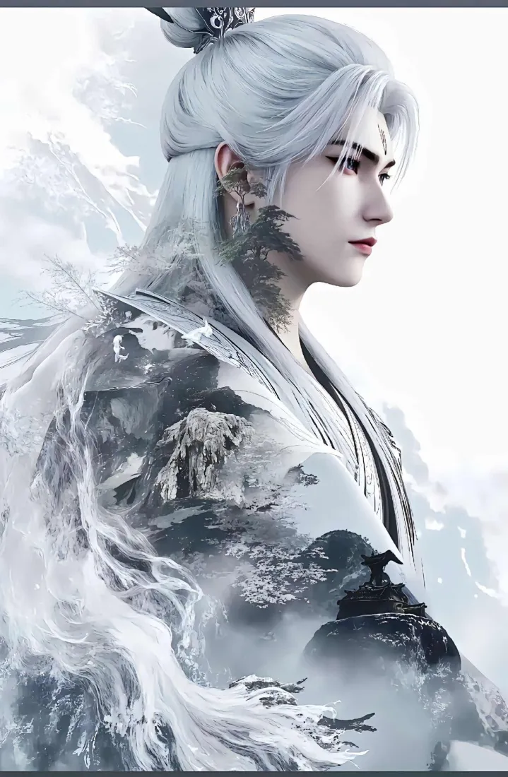 仙逆手机壁纸｜古风背景图片 - 白发仙侠男子「哲风壁纸」