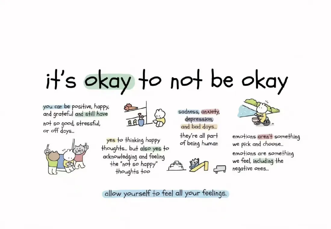 2k卡通文字壁纸｜治愈系背景图片 - 英文文字插画「哲风壁纸」