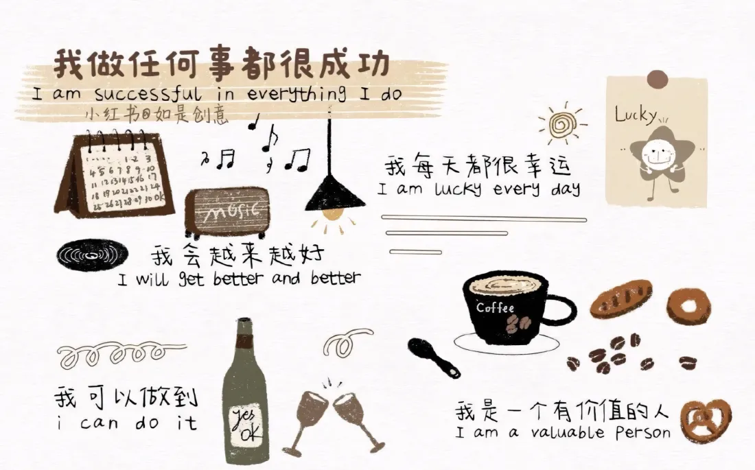 2k手绘治愈系壁纸｜励志背景图 - 生活元素「哲风壁纸」