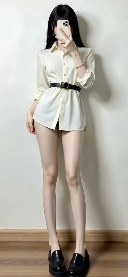 白衣美女手机壁纸｜室内背景图片 - 时尚穿搭「哲风壁纸」