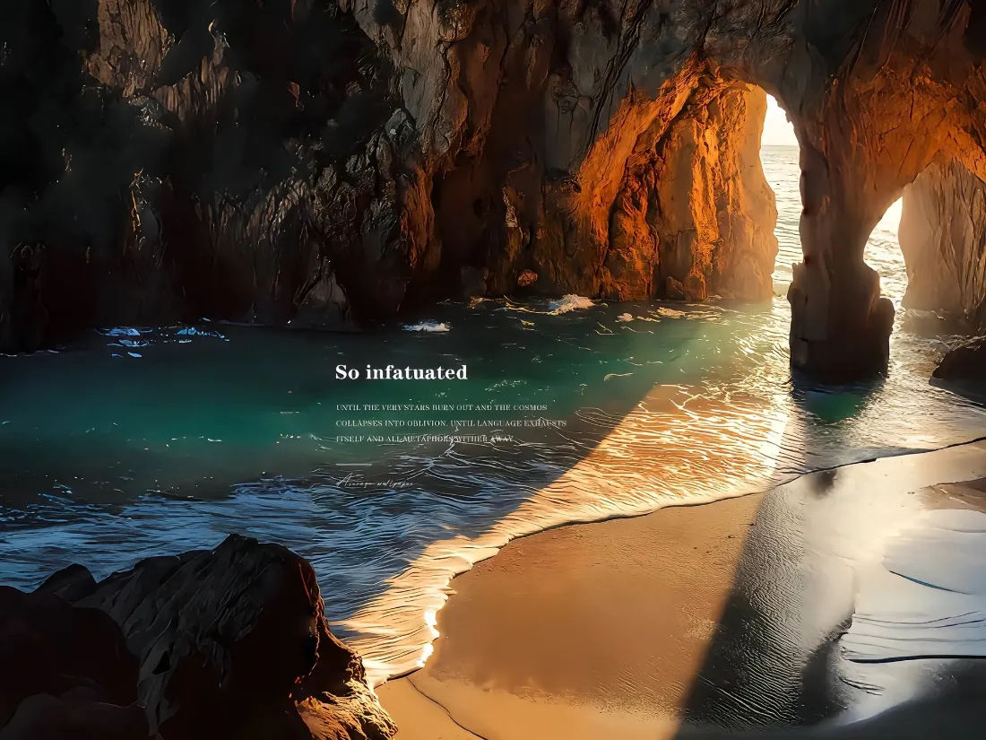 2k海滩洞穴壁纸｜海岸背景图片 - 自然风景「哲风壁纸」