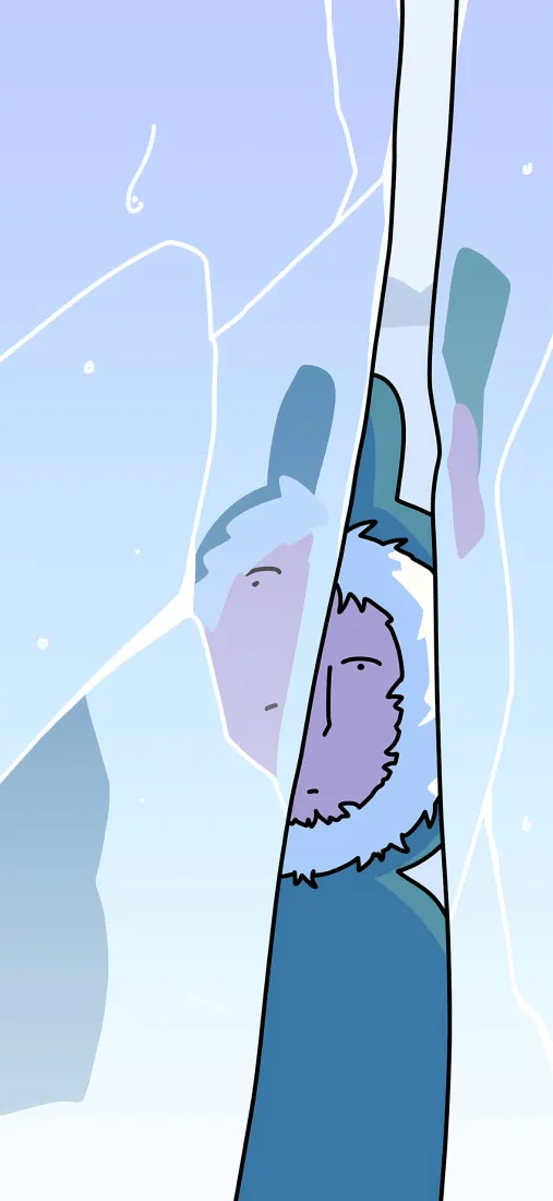 粉红兔手机壁纸｜冰裂背景图片 - 卡通兔子「哲风壁纸」