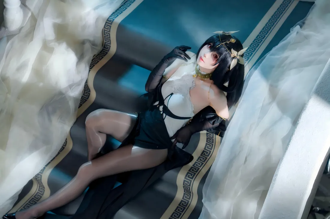 5kcosplay美女壁纸｜室内背景图片 - 黑丝女仆装「哲风壁纸」