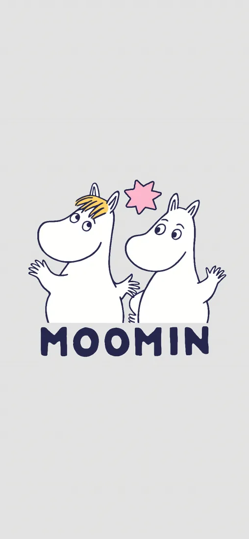 姆明手机壁纸｜简约背景图片 - 姆明谷卡通角色「哲风壁纸」