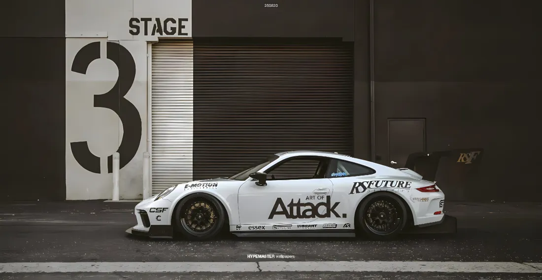 2k保时捷911壁纸｜赛车背景图片 - 车库「哲风壁纸」