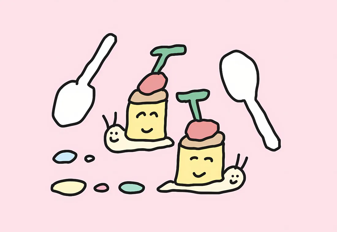 2k蜗牛布丁壁纸｜粉色背景图片 - 手绘卡通「哲风壁纸」