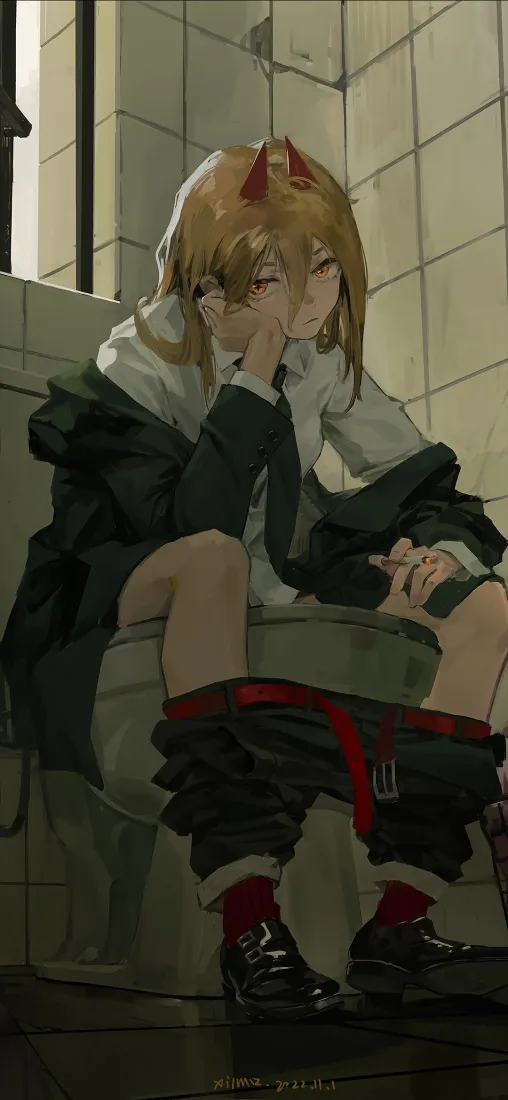 帕瓦手机壁纸｜卫生间背景图片 - 电锯人「哲风壁纸」