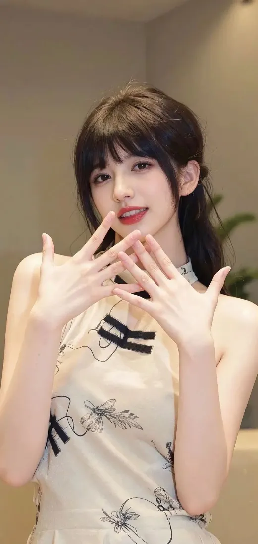 旗袍美女手机壁纸｜室内背景图片 - 优雅迷人「哲风壁纸」