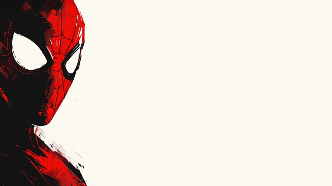 3k蜘蛛侠壁纸｜手绘背景图片 - 简约超级英雄「哲风壁纸」