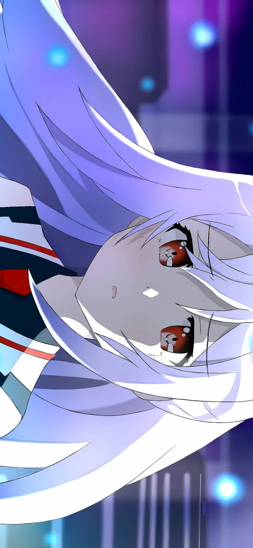 艾拉手机壁纸｜可塑性记忆背景 - 银发红瞳少女「哲风壁纸」