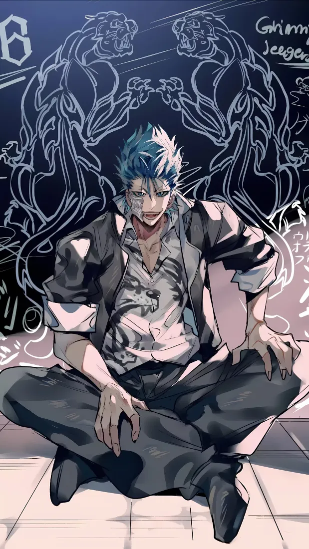 葛力姆乔手机壁纸｜死神背景图片 - 蓝发破面十刃「哲风壁纸」