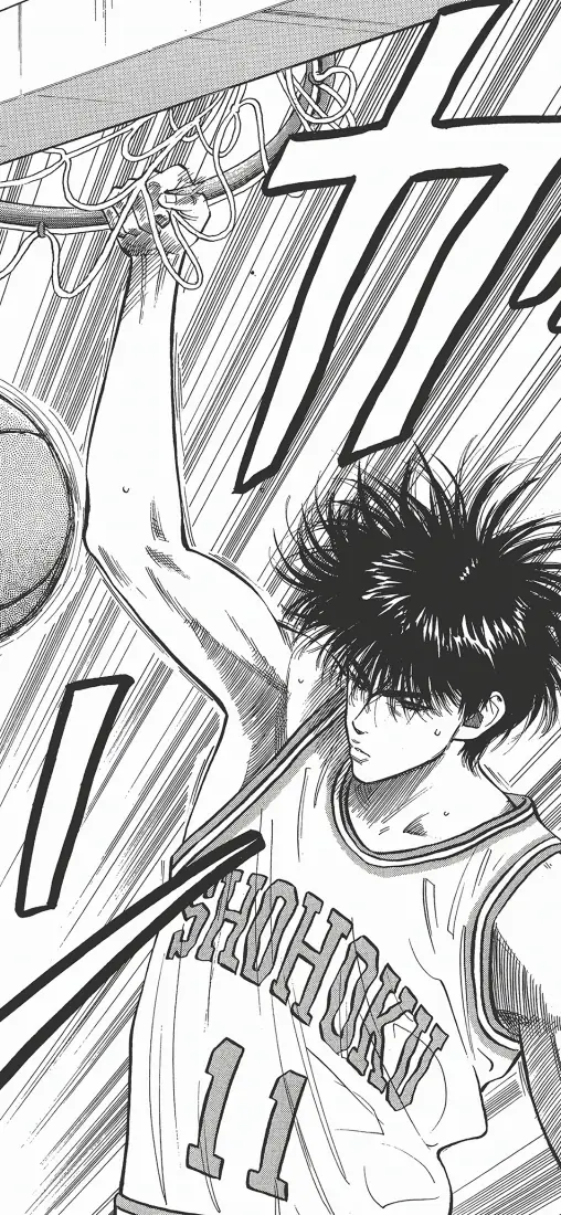 流川枫手机壁纸｜灌篮高手背景图片 - 篮球投篮「哲风壁纸」