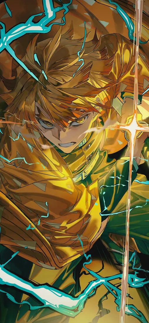 我妻善逸手机壁纸｜鬼灭之刃背景图片 - 雷之呼吸「哲风壁纸」