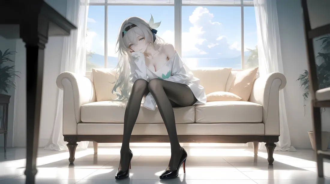 2k流萤壁纸｜室内背景图片 - 崩坏星穹铁道黑丝「哲风壁纸」