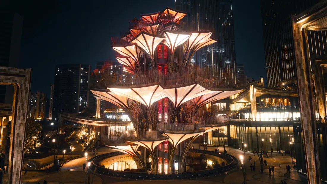 西安建筑手机壁纸｜西安夜景背景图片 - 超清「哲风壁纸」