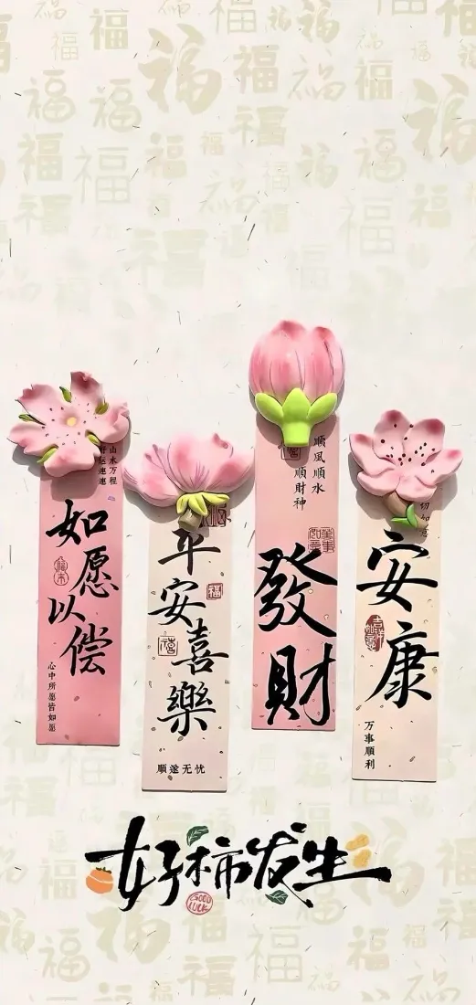 新年祝福莲花手机壁纸｜中国风背景图片 - 平安发财安康「哲风壁纸」