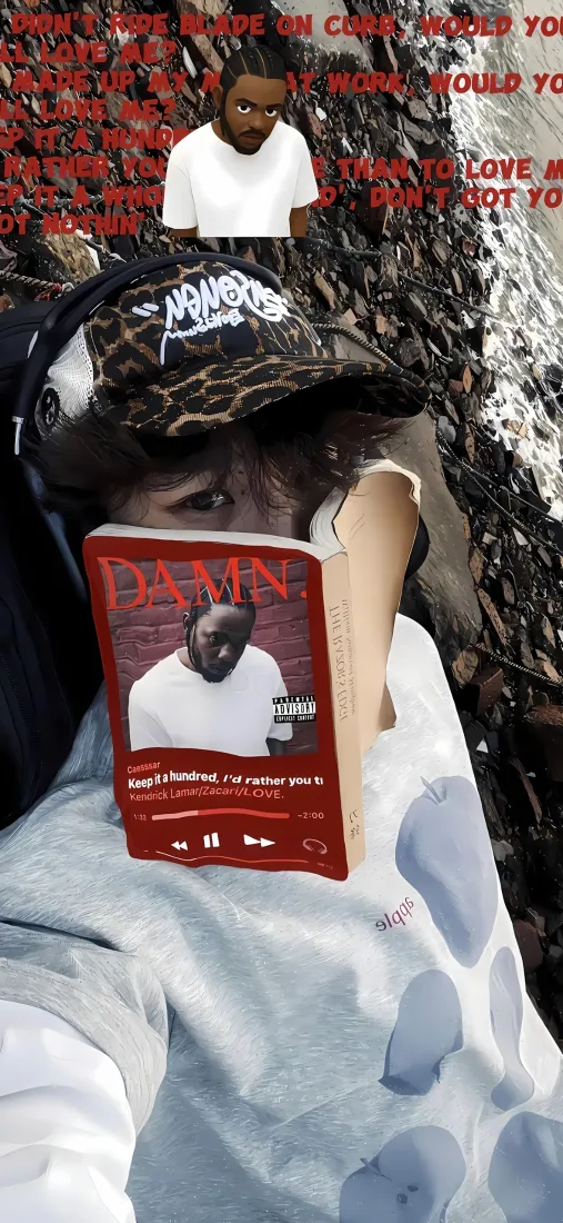 美式男孩手机壁纸｜毛绒背景图片 - 红色书籍文字「哲风壁纸」