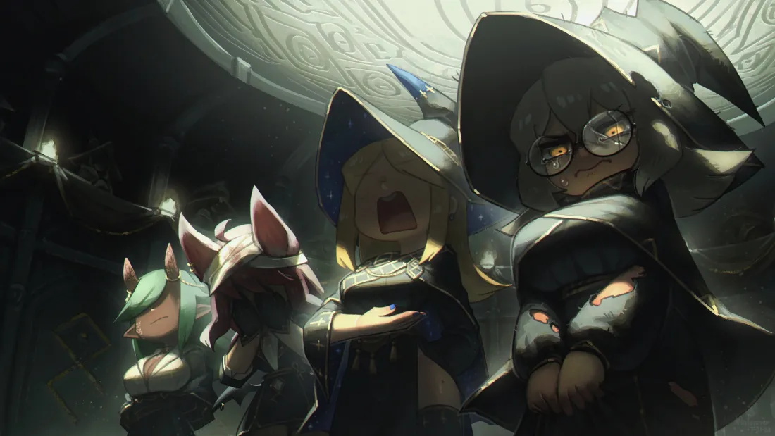 3k动漫角色壁纸｜集会背景图片 - 严肃哭泣「哲风壁纸」